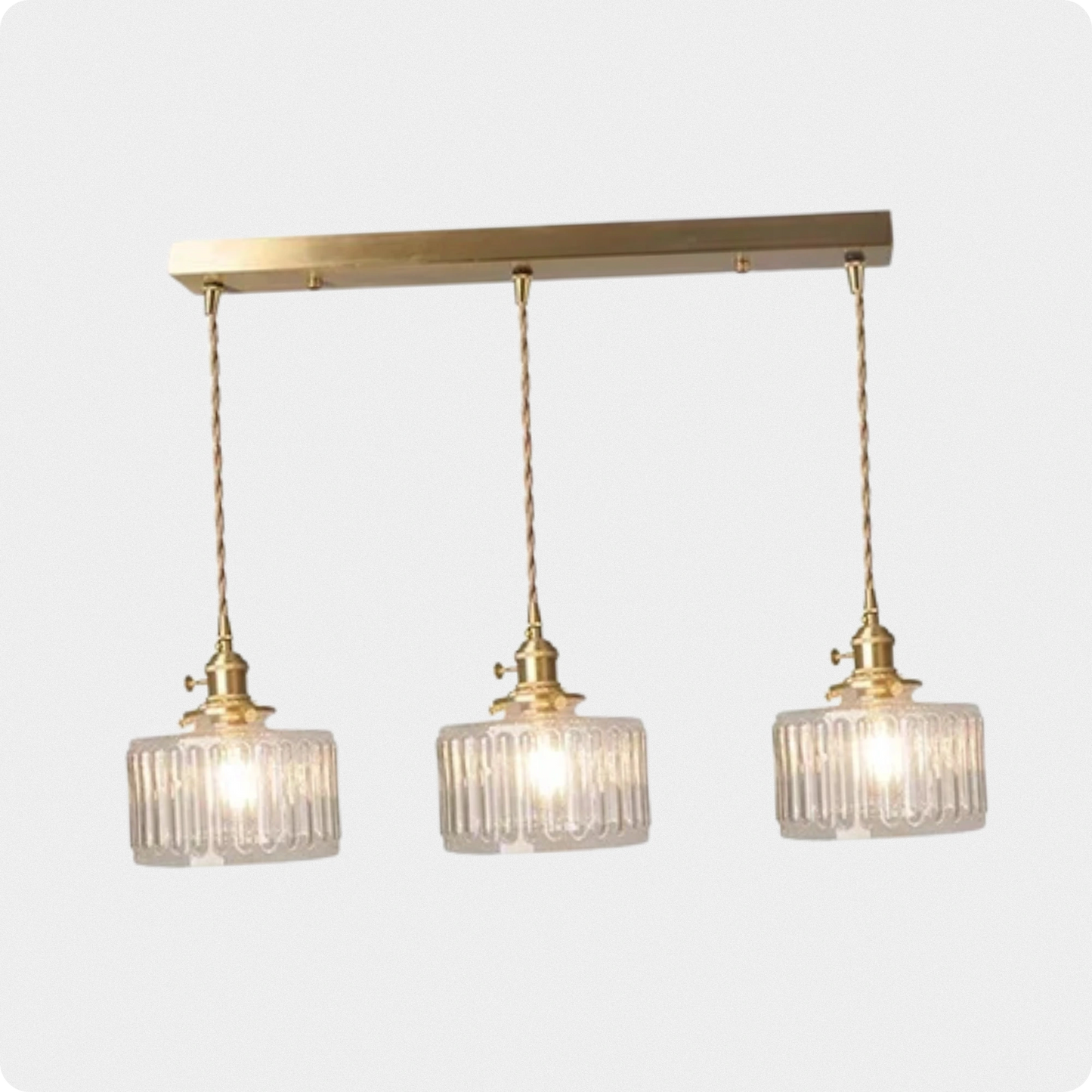 Plafonnier Verre Transparent Suspendu Moderne pour Intérieurs Tendance - PlafonnierDeco