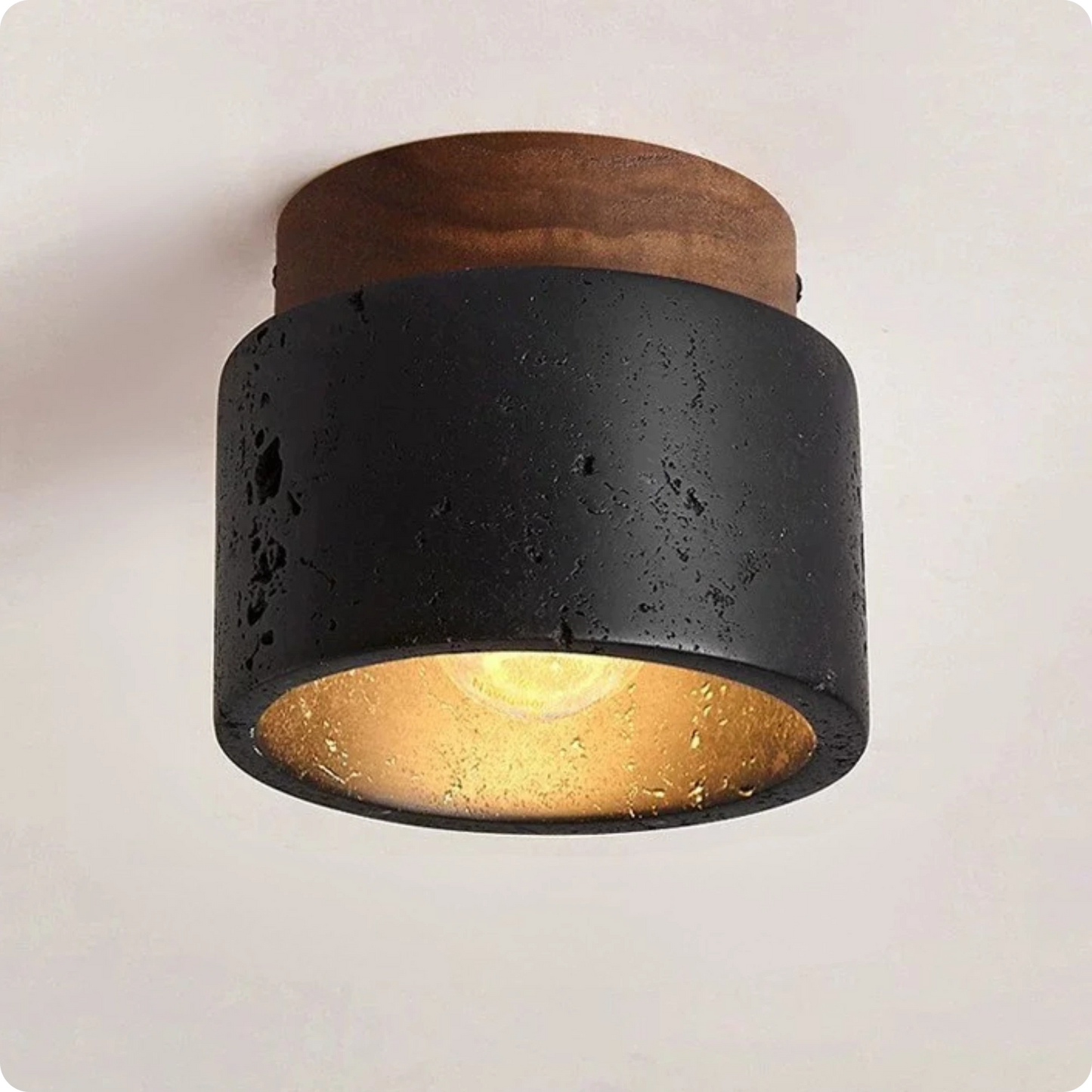 Plafonnier en marbre naturel avec éclairage LED éco-énergétique - PlafonnierDeco