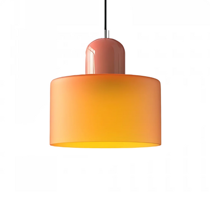 Plafonnier Design Verre Vert Fumé en Suspension Longue LED E27 - PlafonnierDeco